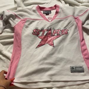 Pink Reebok Dallas stars jersey